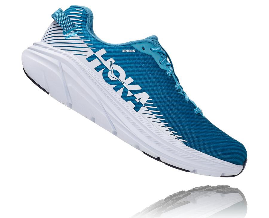 Hoka One One Rincon 2 Löparskor Herr - Blå/Vita - PXVKA-1057